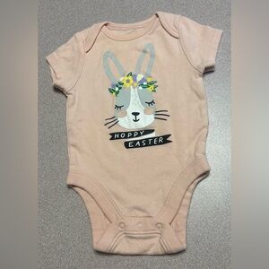 Old Navy Blush Bunny Easter Bodysuit